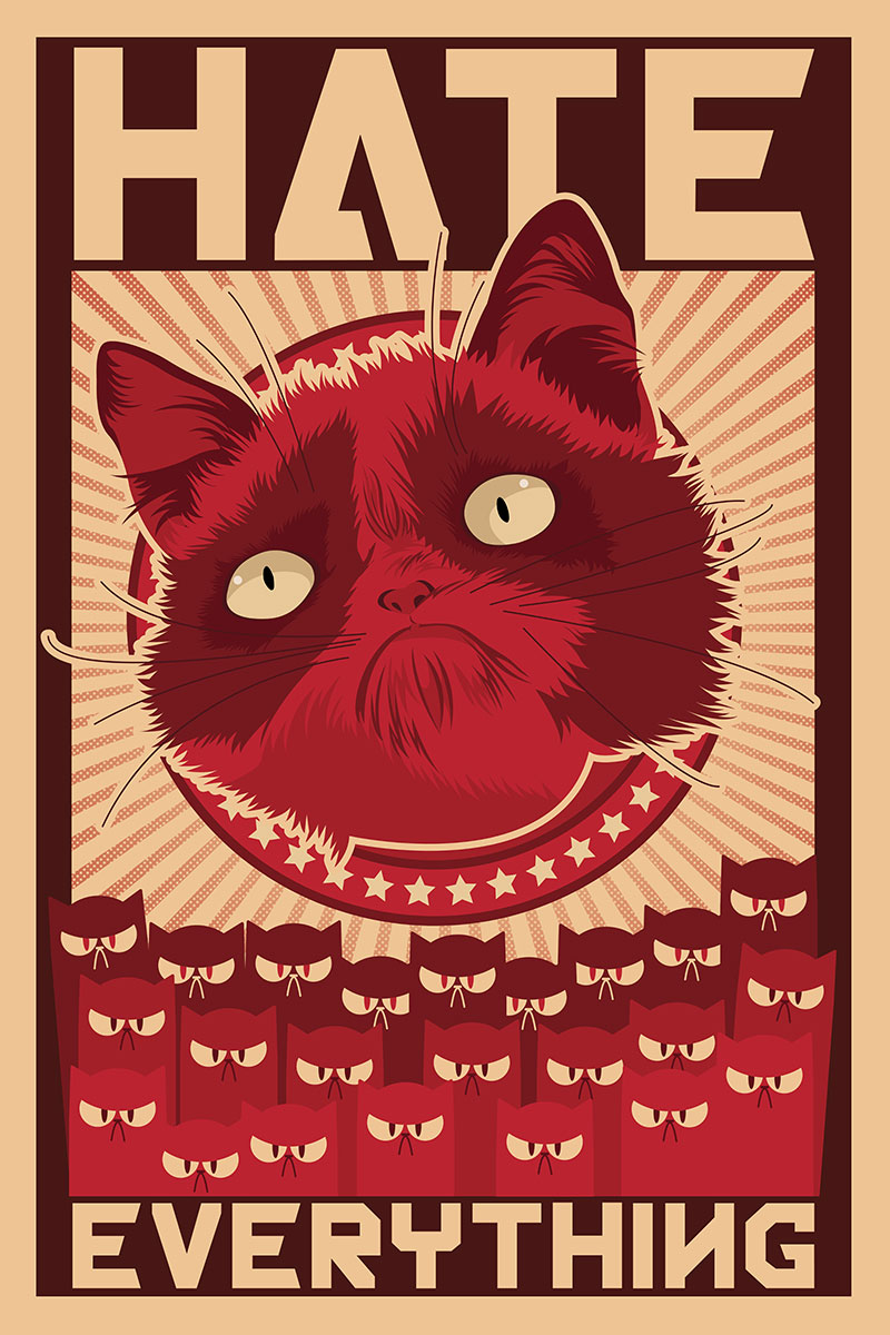 Grumpy Cat Hate Propaganda
